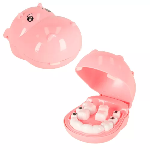 Dental medical set hippo pink