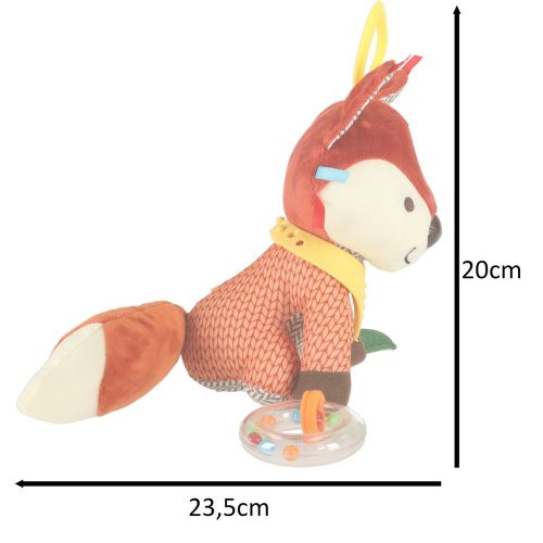 Sensory mascot fox stroller hanger