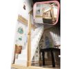 Fa MDF babaház + bútor 122 cm XXL LED LED