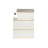 Fa MDF babaház + bútor 122 cm XXL LED LED