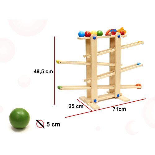 Wooden Montessori ball court XXL
