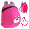 Children's kindergarten backpack teddy bear pink