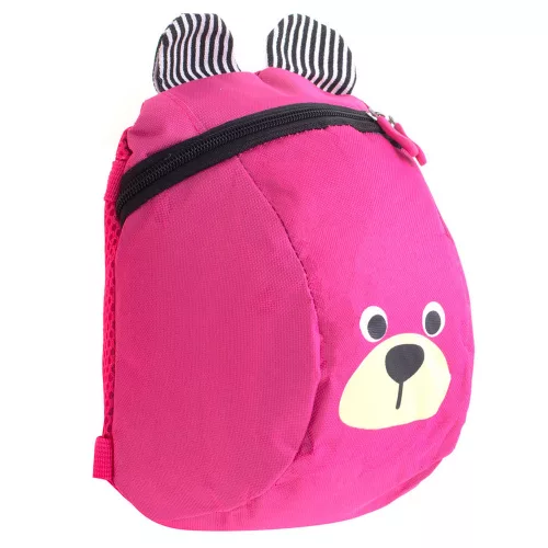 Children's kindergarten backpack teddy bear pink