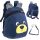 Children's kindergarten backpack teddy bear navy blue