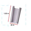 Karbon 4D ezüst fólia tekercs 1,52x30m 9086
