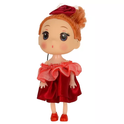Dollhouse doll 3 girls + 1 boy 4pcs set. 12cm