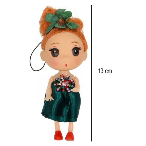 Dollhouse doll 3 girls + 1 boy 4pcs set. 12cm
