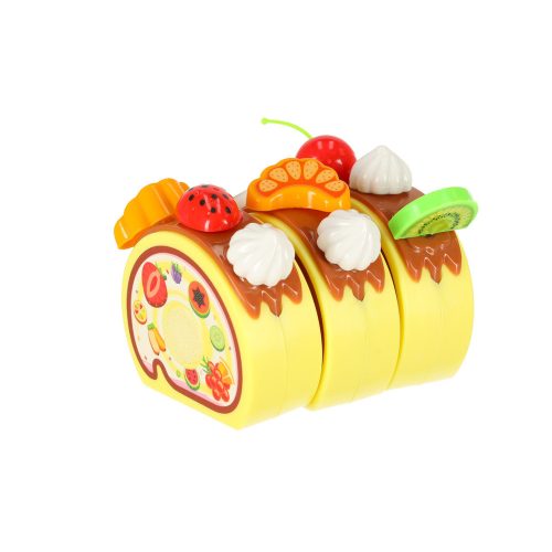 Deluxe Cutting Food Playset - Birthday cake cutting kitchen 80 pcs, Blue