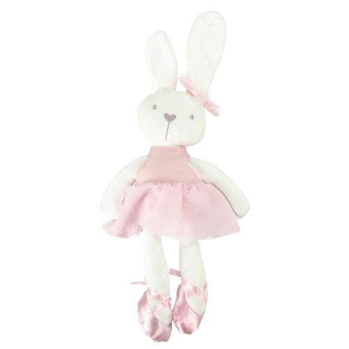 Plush mascot rabbit in pink dress 42cm
