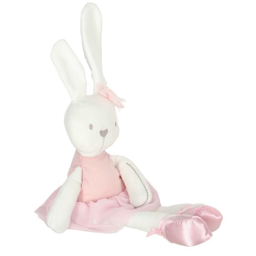 Plush mascot rabbit in pink dress 42cm