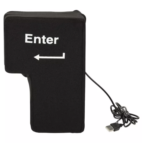 ENTER key large anti-stress USB pillow