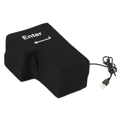 ENTER key large anti-stress USB pillow
