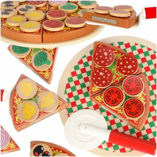 Pizza wooden play set with accessories