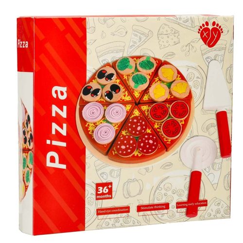Pizza wooden play set with accessories