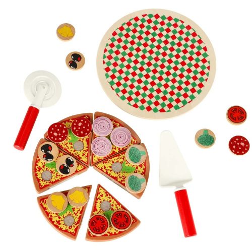 Pizza wooden play set with accessories