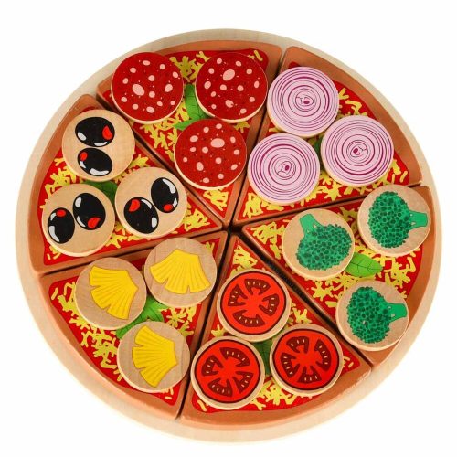 Pizza wooden play set with accessories