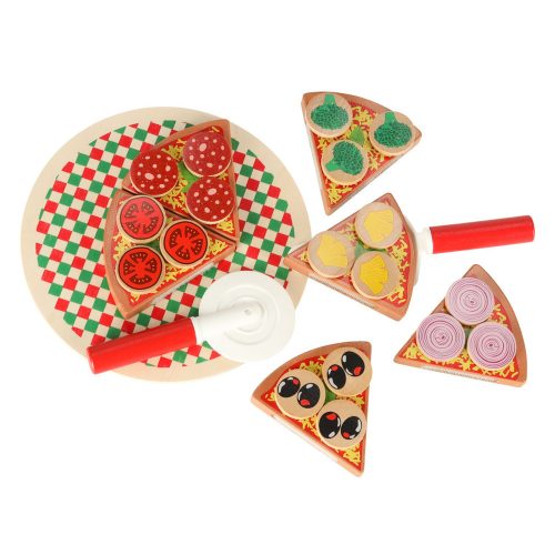 Pizza wooden play set with accessories