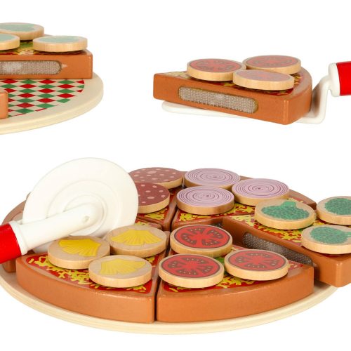 Pizza wooden play set with accessories