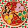 Fa pizzajáték kiegészítőkkel