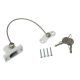 Window security tilt lock with key