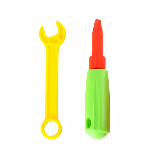 Screwdriver Drill Screws Construction Blocks DIY Kit Suitcase 151 items