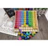 Educational set multiplication table up to 100 squares