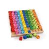Educational set multiplication table up to 100 squares