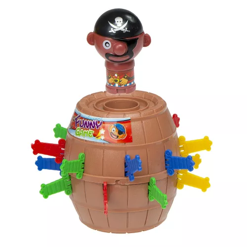 Mad Pirate barrel arcade game Hit the Pirate 9 x 9 x 12.5 cm