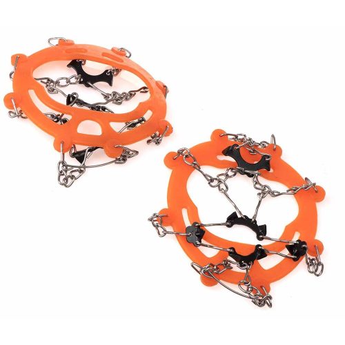 Spiked shoes crampons chains + cover