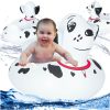 Inflatable mattress with pontoon wheel for children and Dalmatians
