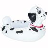 Inflatable mattress with pontoon wheel for children and Dalmatians