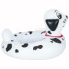 Inflatable mattress with pontoon wheel for children and Dalmatians