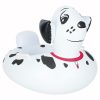 Inflatable mattress with pontoon wheel for children and Dalmatians