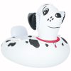 Inflatable mattress with pontoon wheel for children and Dalmatians