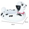 Inflatable mattress with pontoon wheel for children and Dalmatians