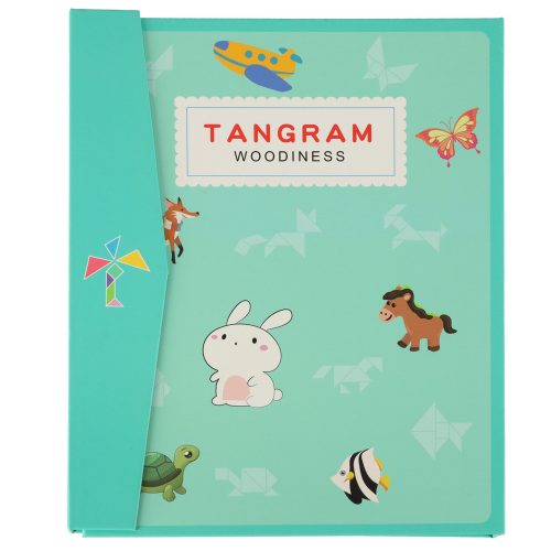 Magnetic puzzle book 3D tangram blocks