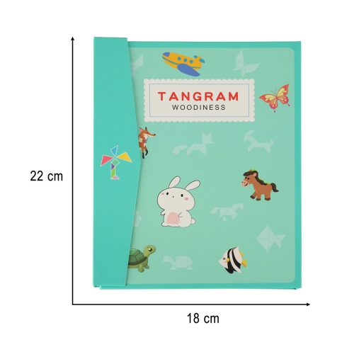 Magnetic puzzle book 3D tangram blocks