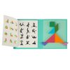 Mágneses puzzle könyv 3D tangram blokkok