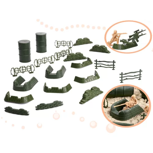 Soldiers military base figures set of 114.