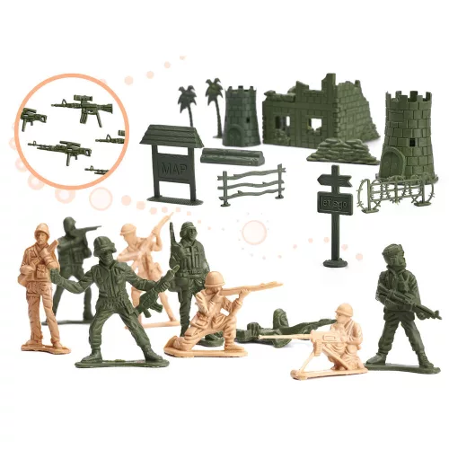 Soldiers military base figures set of 114.