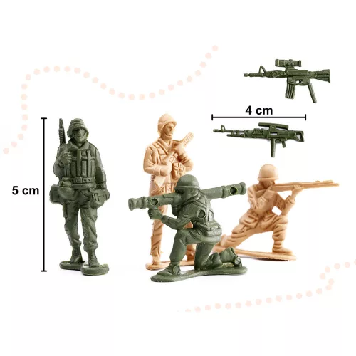 Soldiers military base figures set of 114.