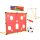 Football goal with net + target mat + ball
