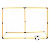Football goal with net + target mat + ball
