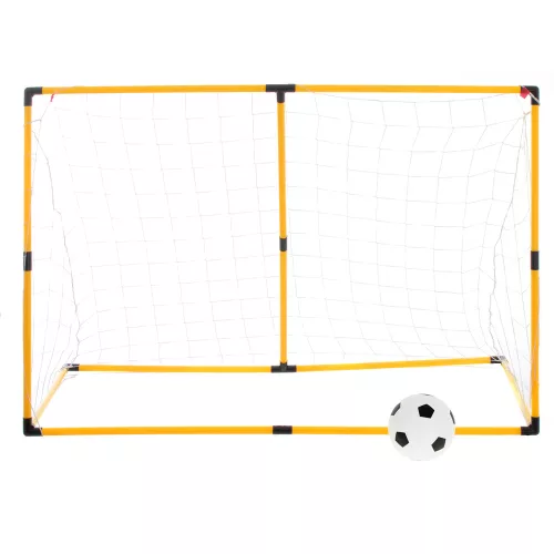 Football goal with net + target mat + ball