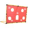 Football goal with net + target mat + ball