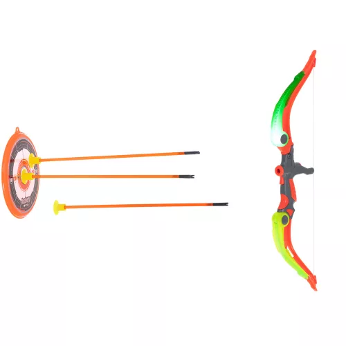 Bow with arrows and target shooting set
