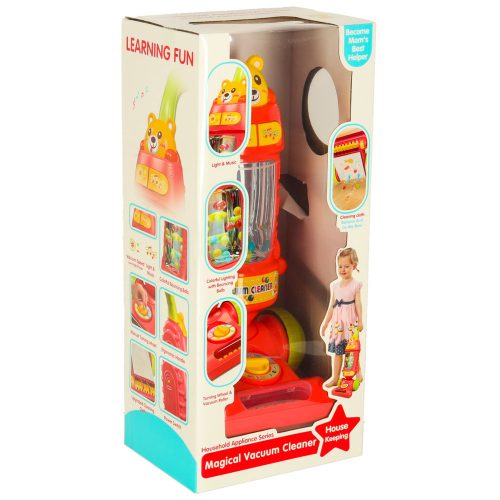 Interactive baby vacuum cleaner with raspberry