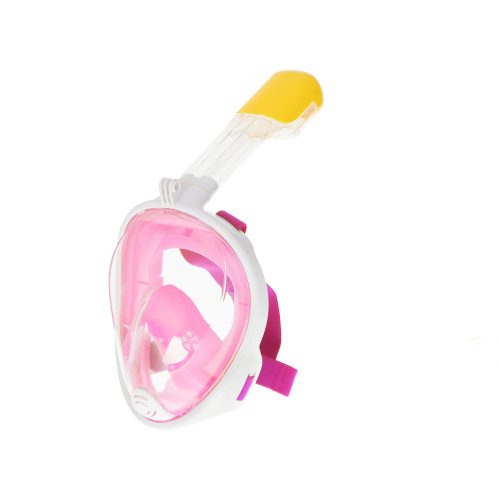 Full-face foldable snorkel mask S/M pink