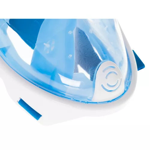 Full-length foldable snorkel mask L/XL blue
