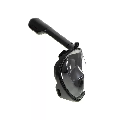 Full-length foldable snorkel mask L/XL black